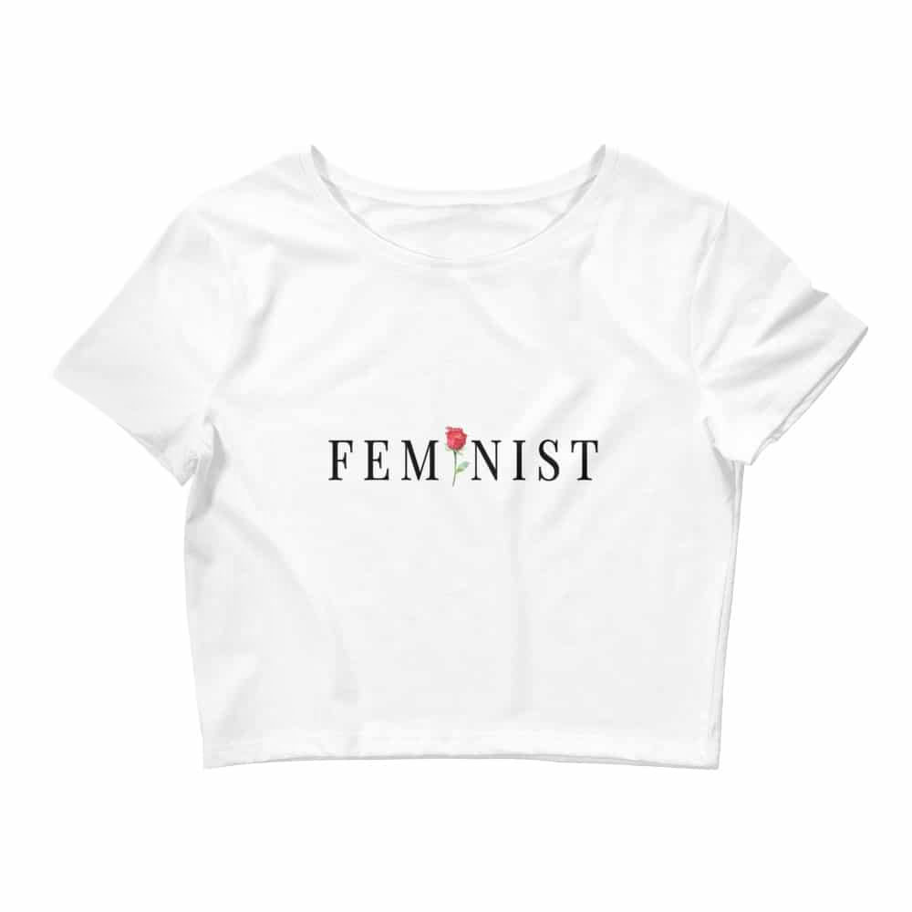 Feminist Rose Crop Tee
