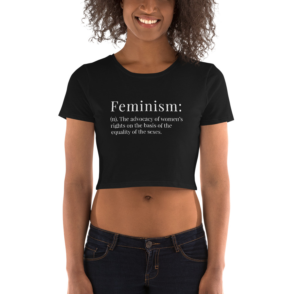 She is apparel Feminism crop top