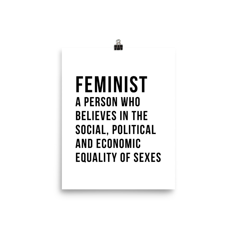 She is apparel Feminist Definition poster