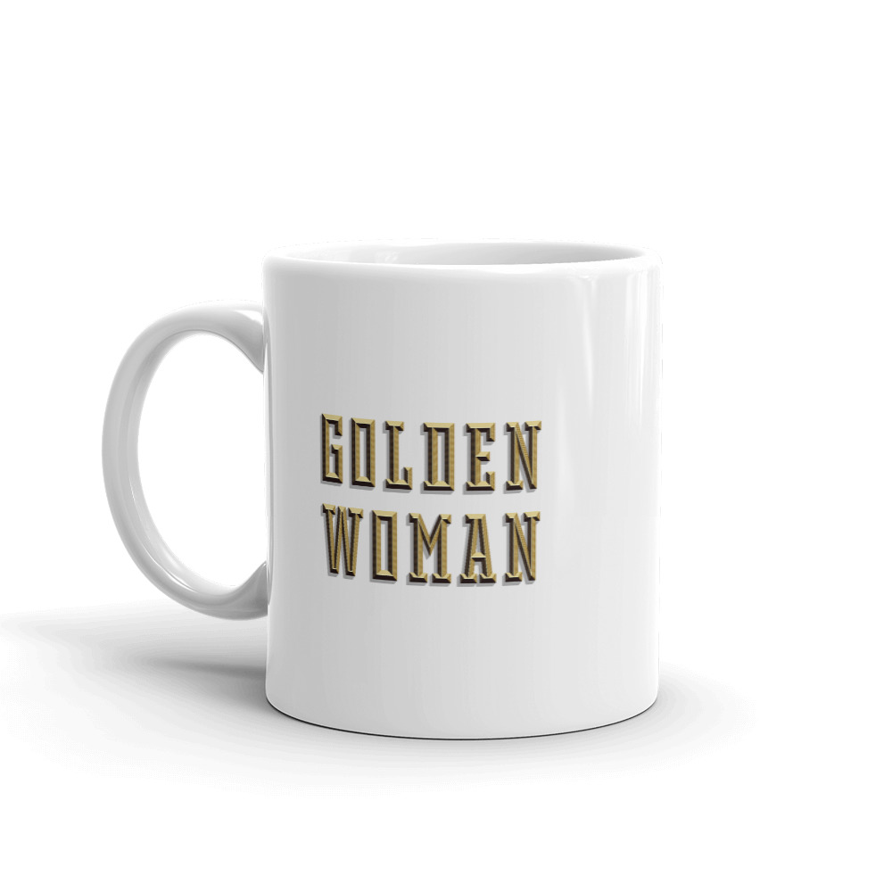 She is apparel Golden Woman Mug