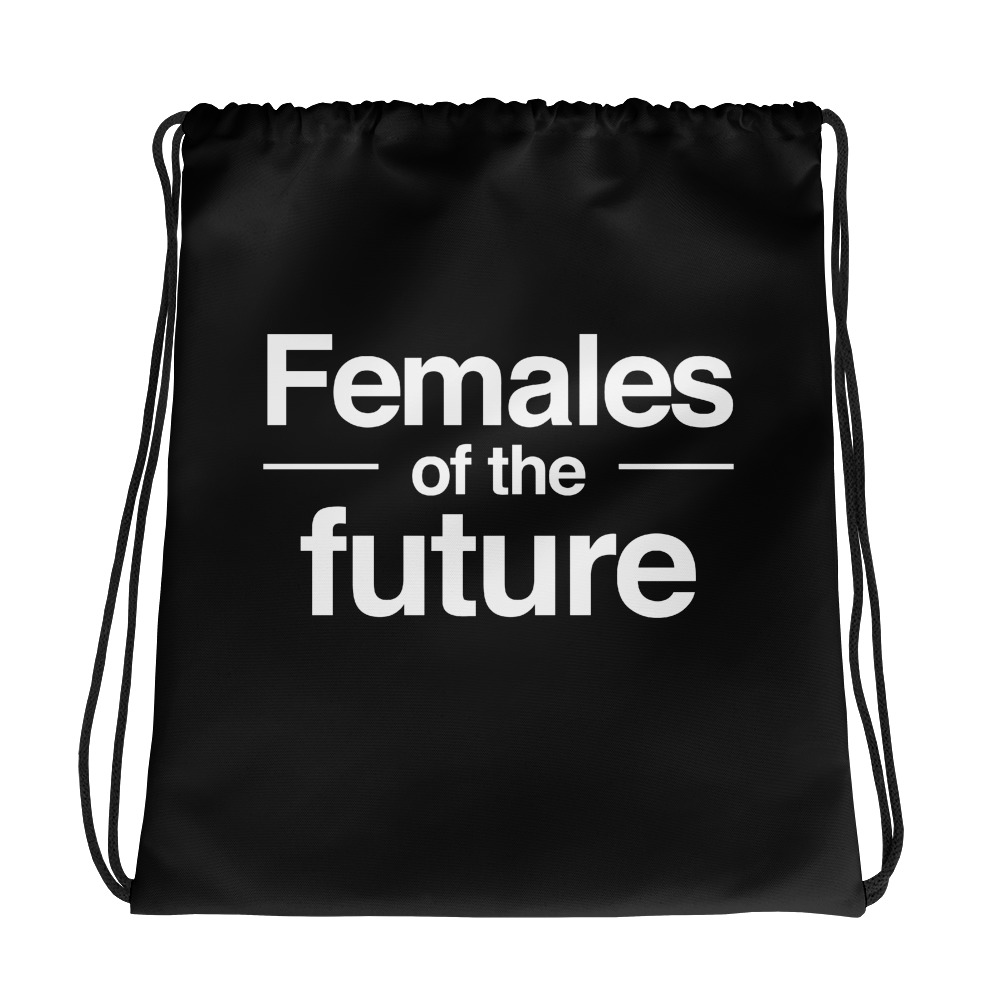 She is apparel Females of the Future drawstring bag