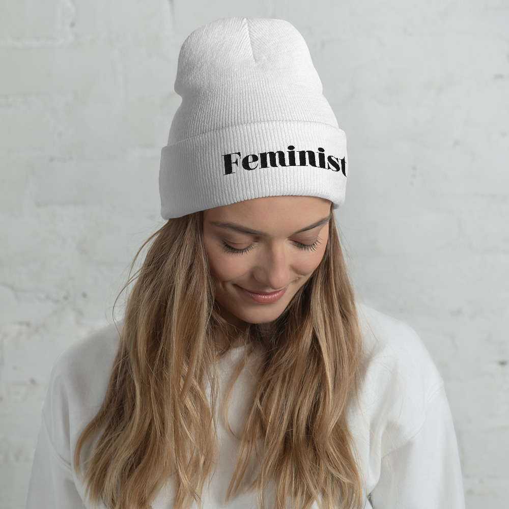 she is apparel Feminist beanie