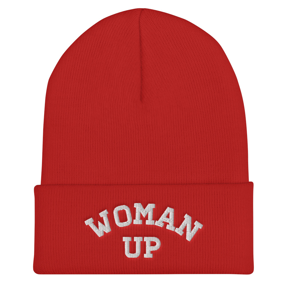 She is apparel Woman Up beanie
