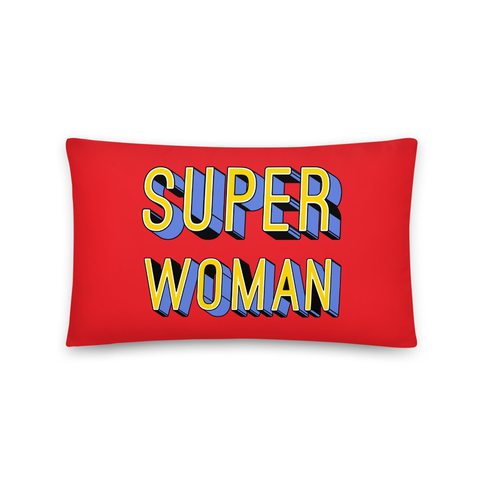 she is apparel Super Woman pillow
