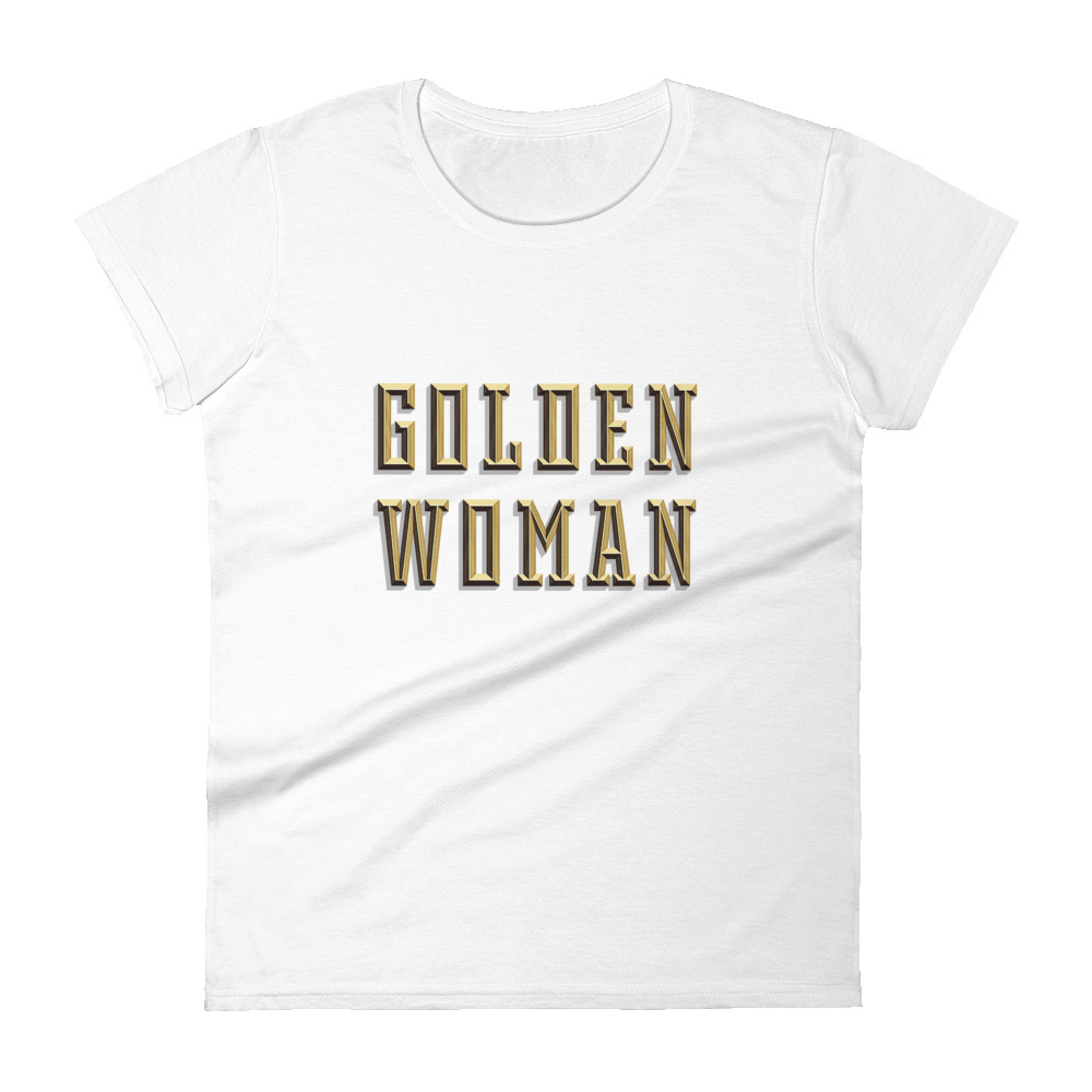 Golden Woman short sleeve t-shirt