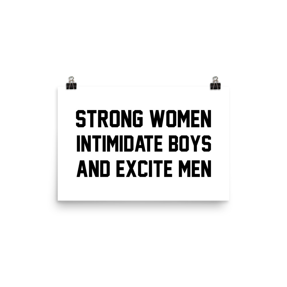 She is apparel Strong Women poster