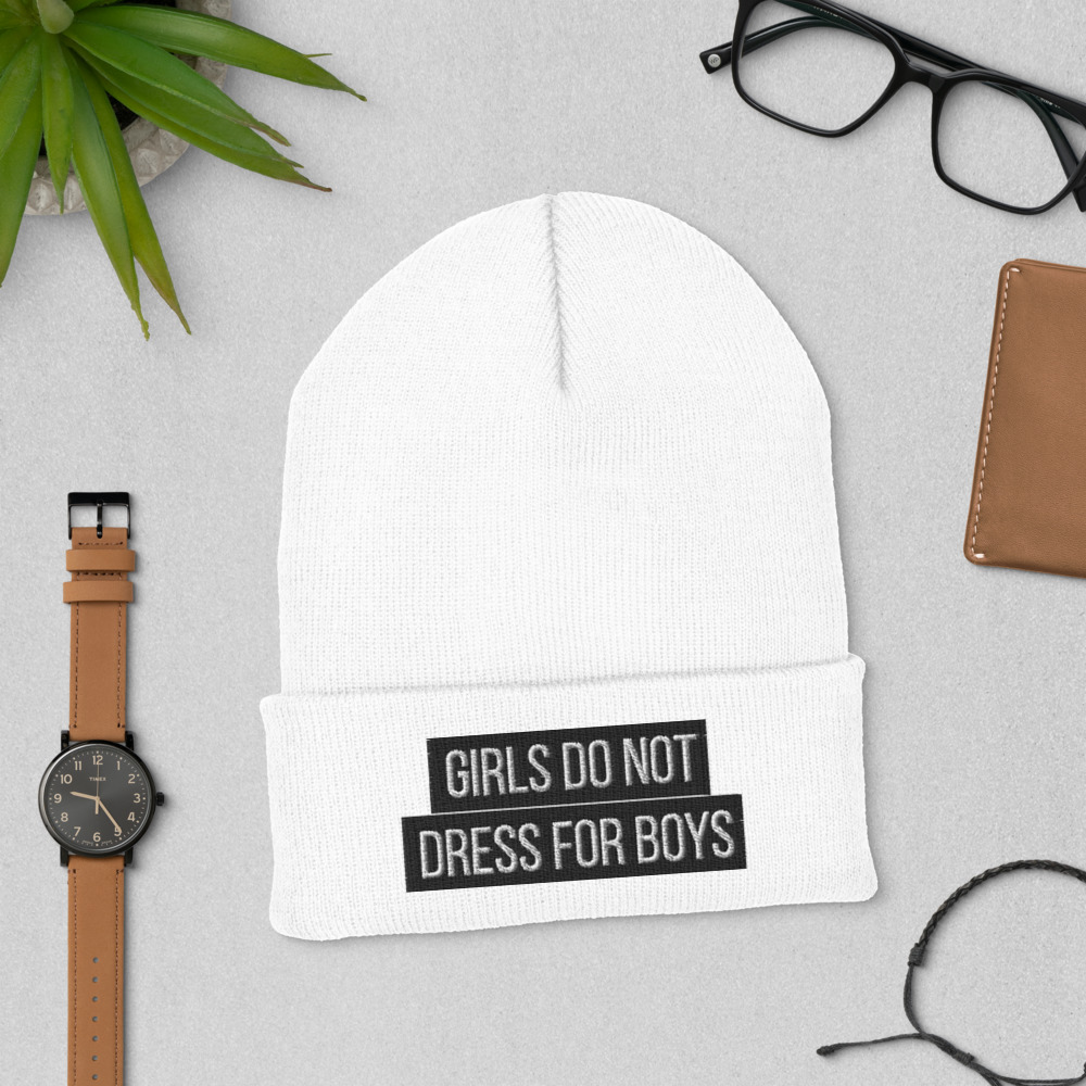 She is apparel Girl don't dress for boys beanie