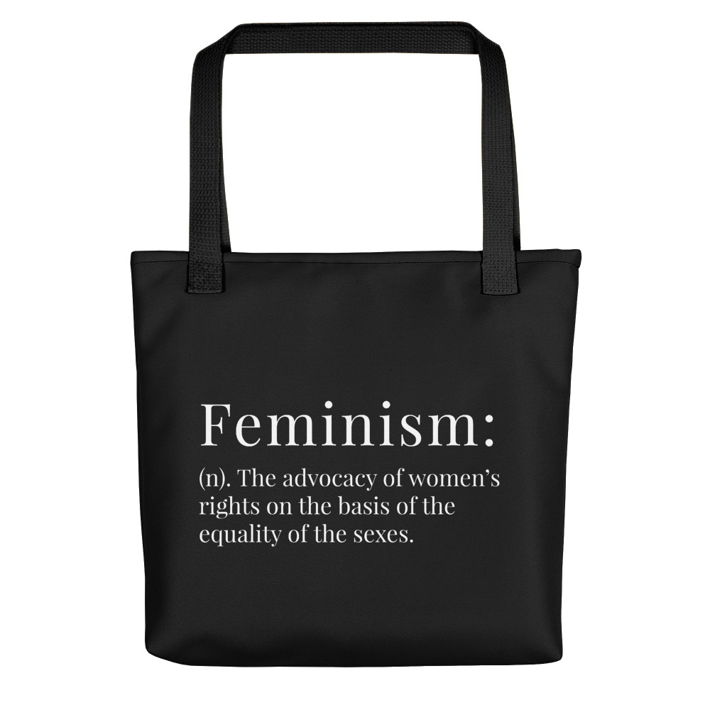 She is apparel Feminism tote bag