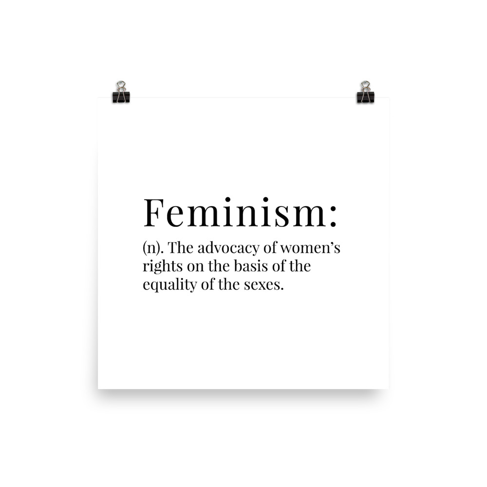 She is apparel Feminism Definition poster