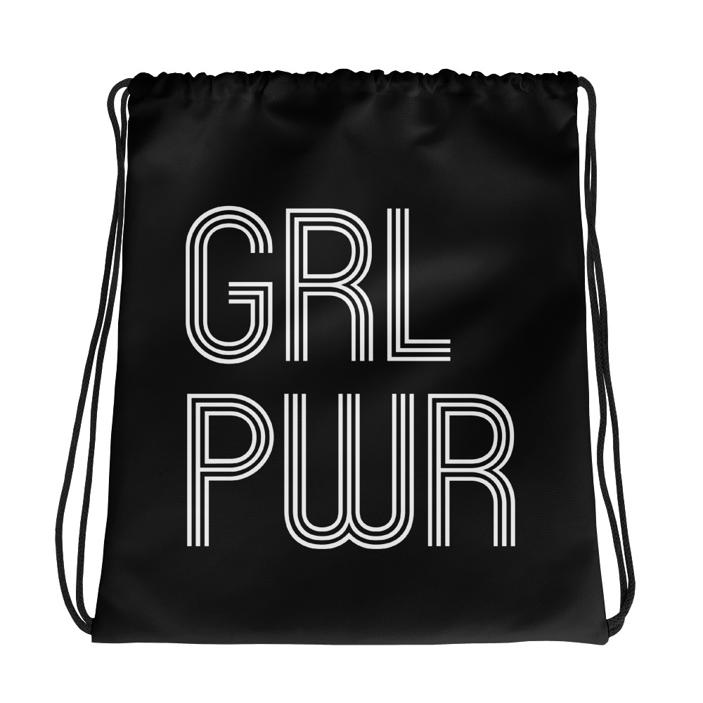 She is apparel Grl Pwr drawstring bag