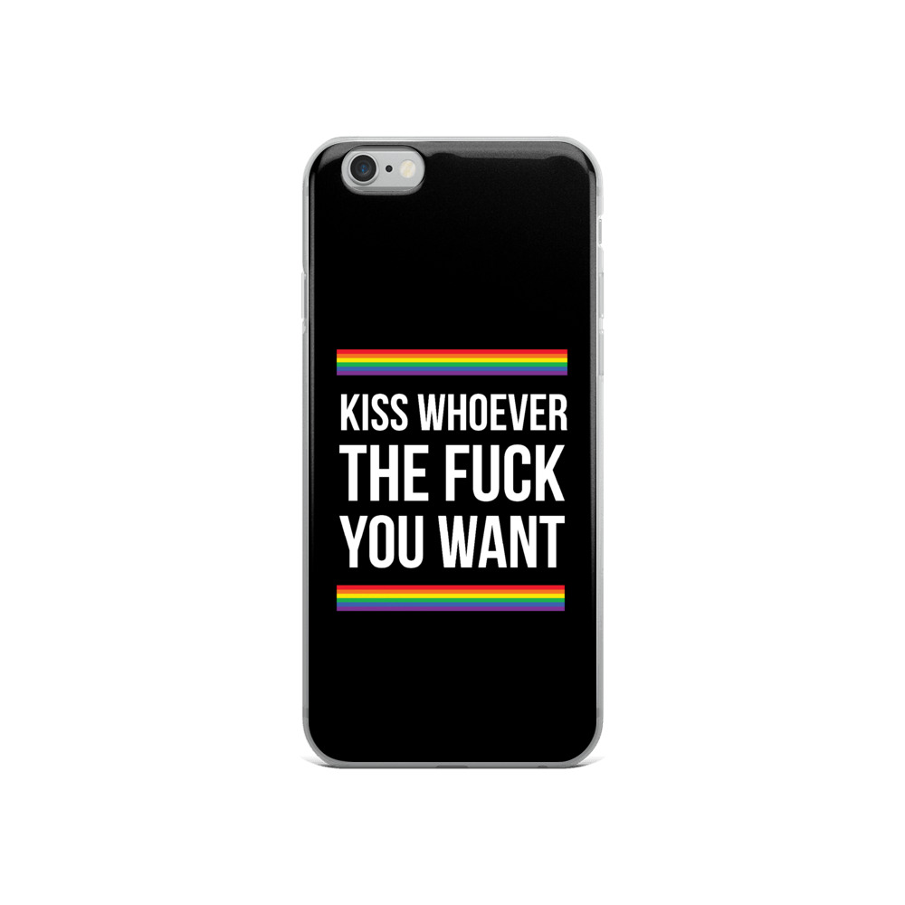 she is apparel Kiss Whoever the F*ck you want iphone case