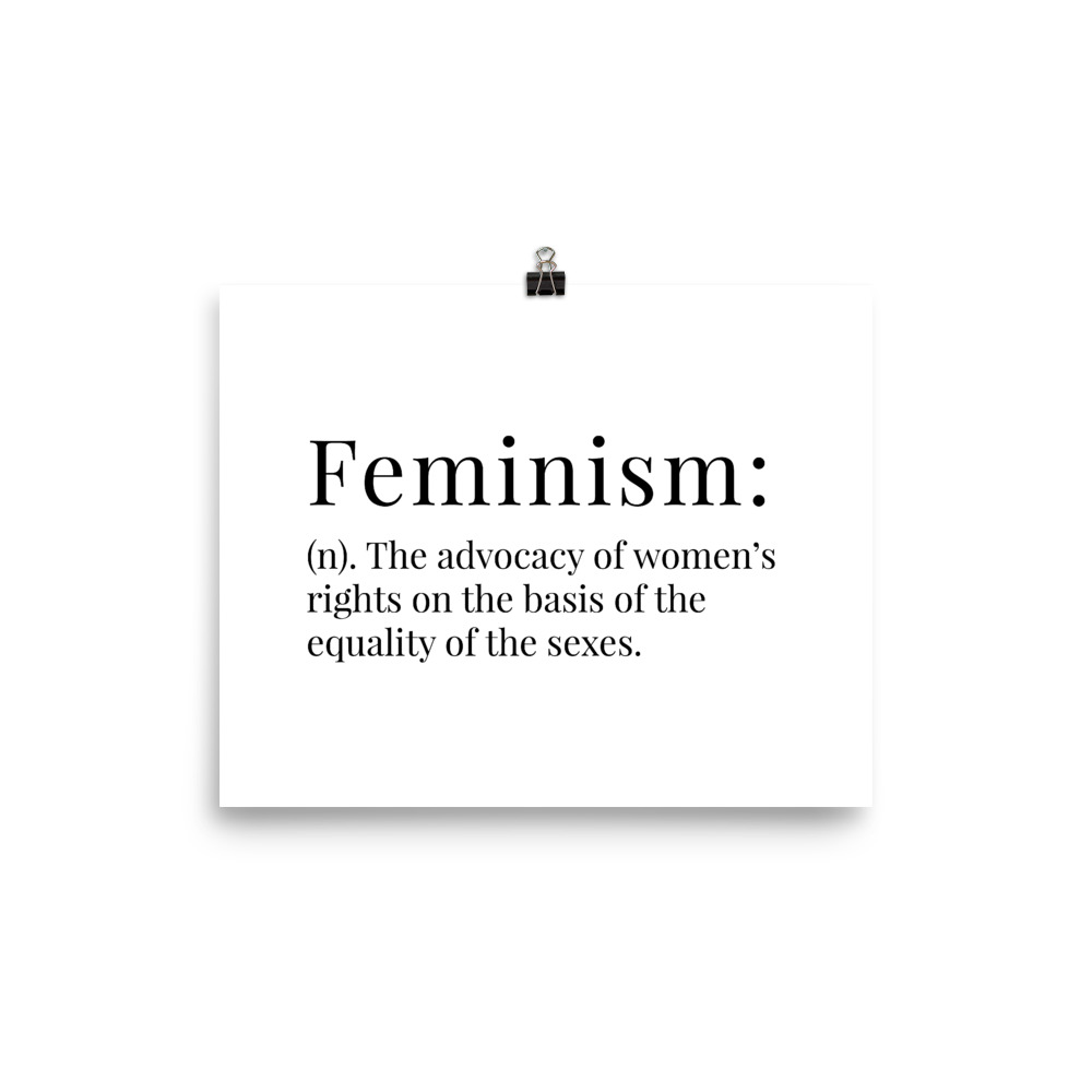 She is apparel Feminism Definition poster