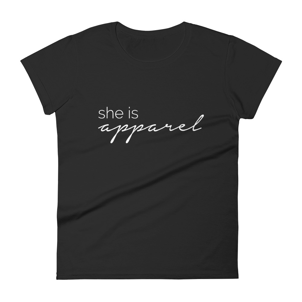 She is Apparel t-shirt black