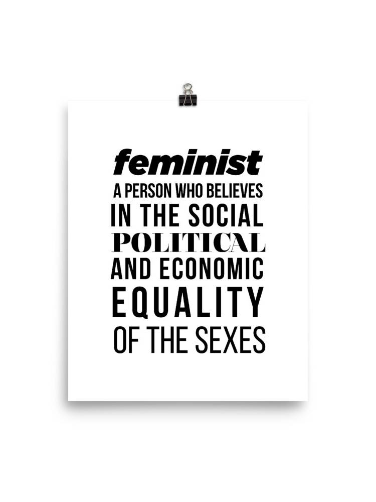 She is apparel Feminist Quote poster
