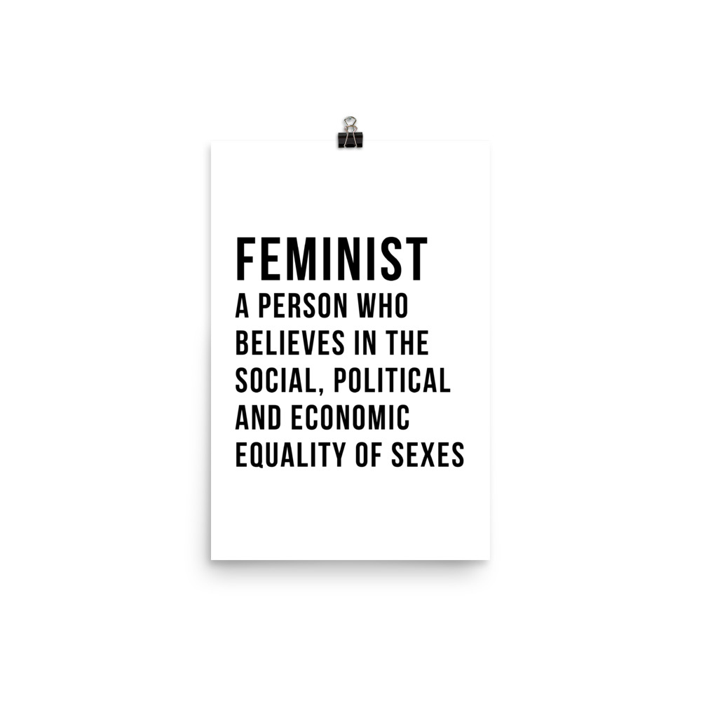 She is apparel Feminist Definition poster
