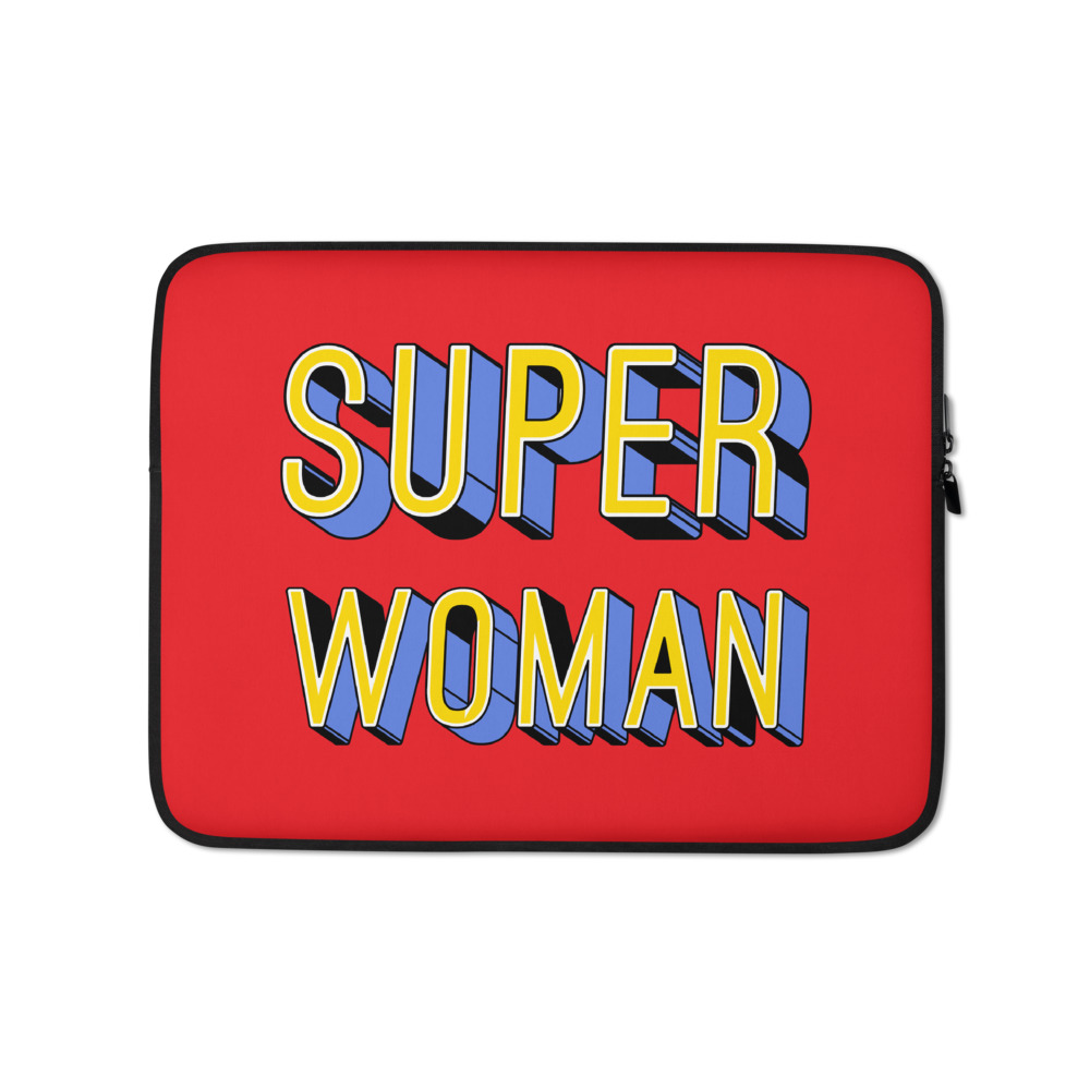 she is apparel Super Woman laptop sleeve