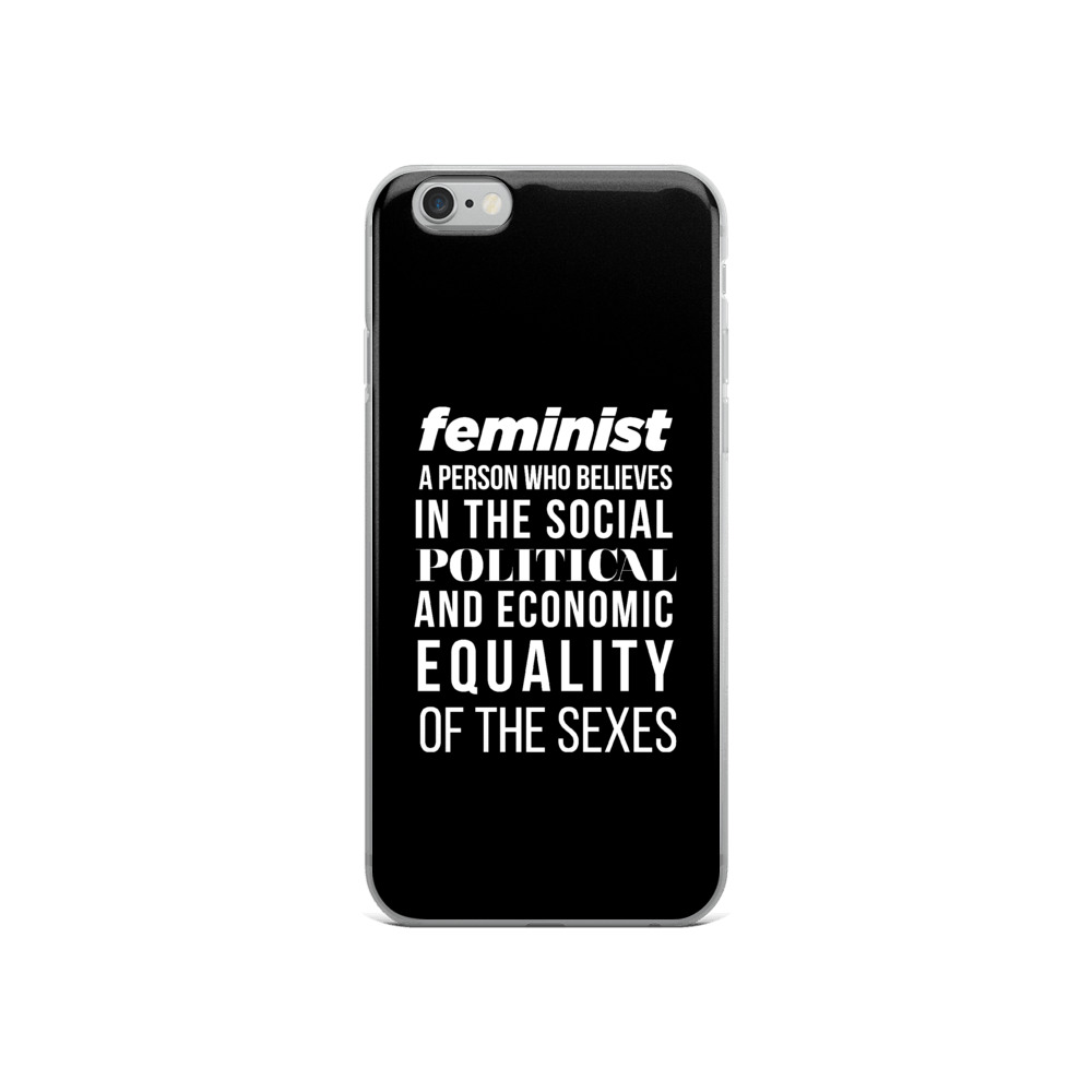 She is apparel Feminist Quote iPhone Case