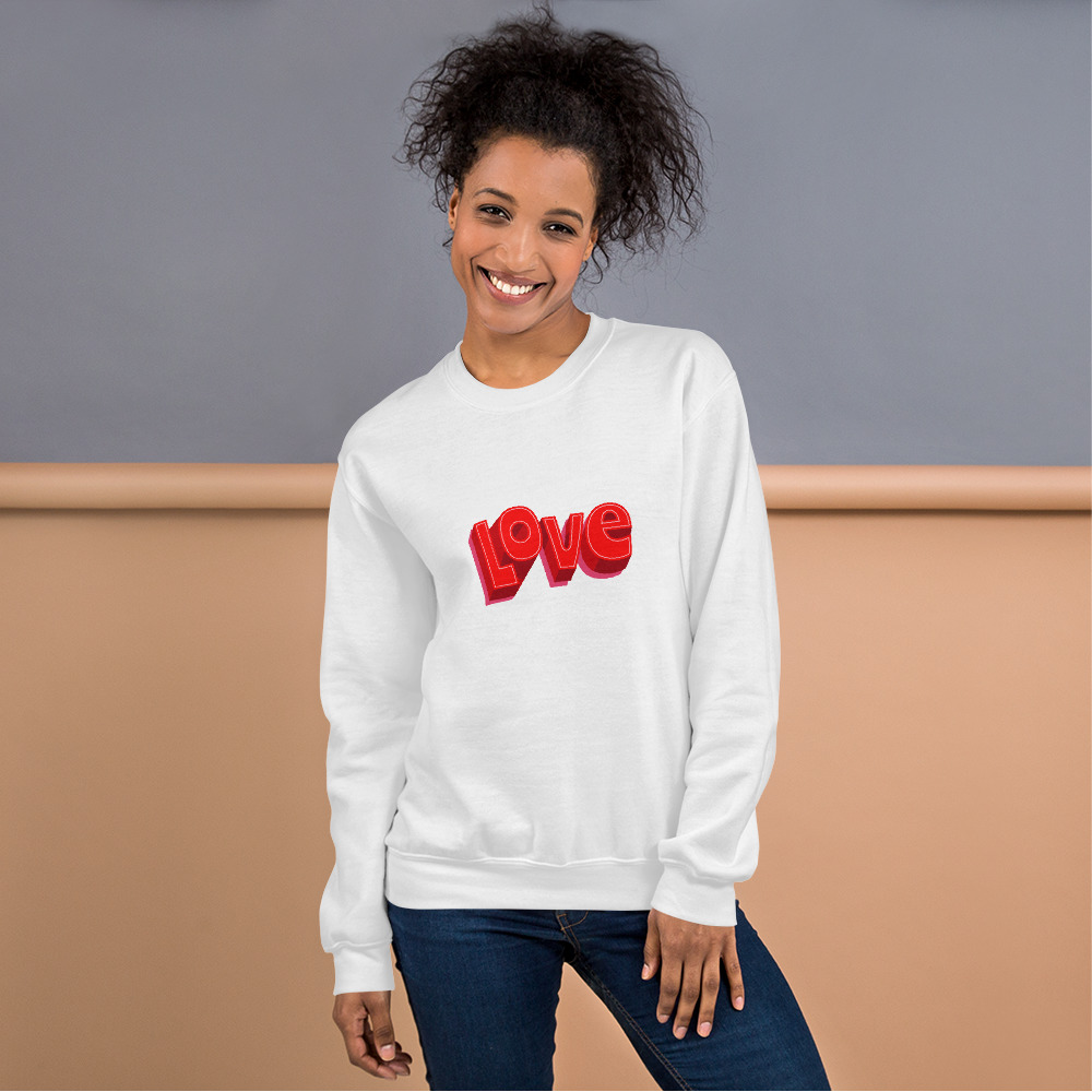 she is apparel Love Sweatshirt