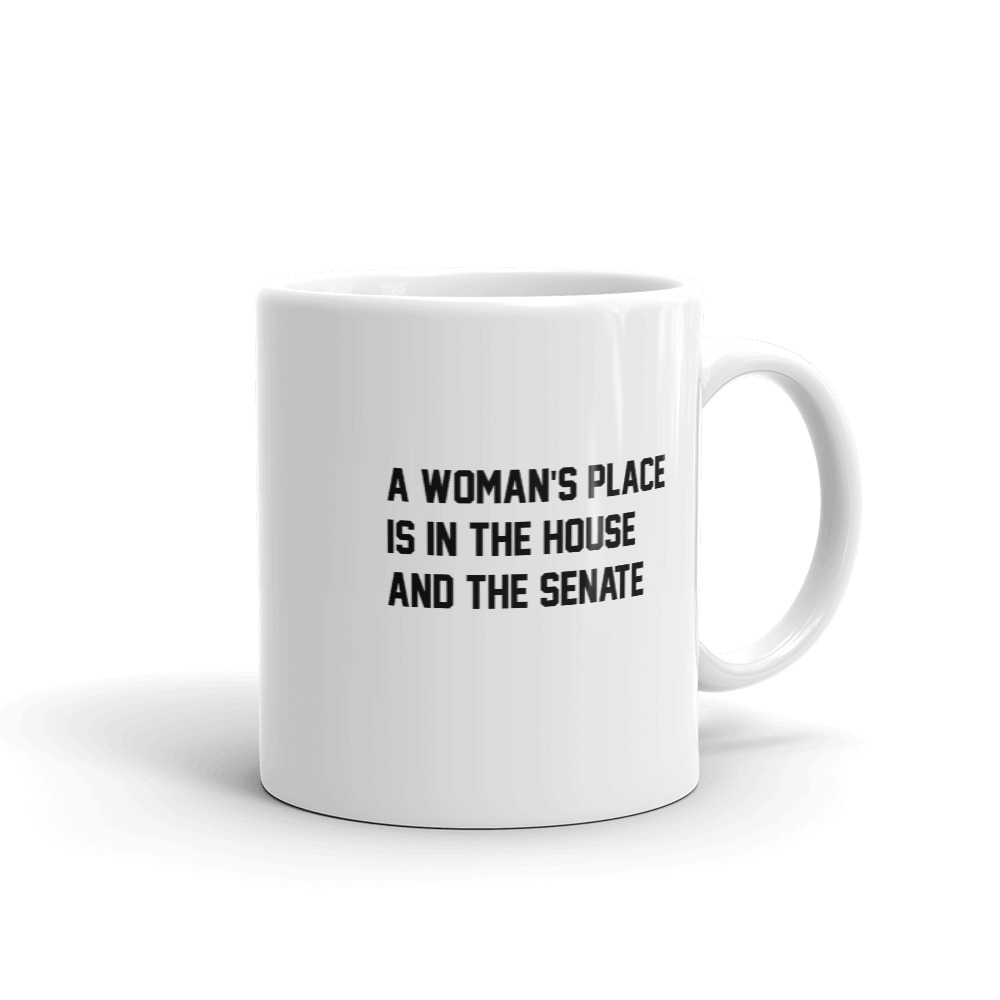 She is apparel A woman's place Mug