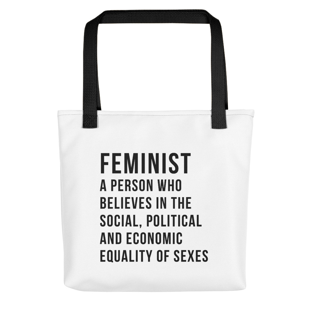 She is apparel Feminist Definition tote bag