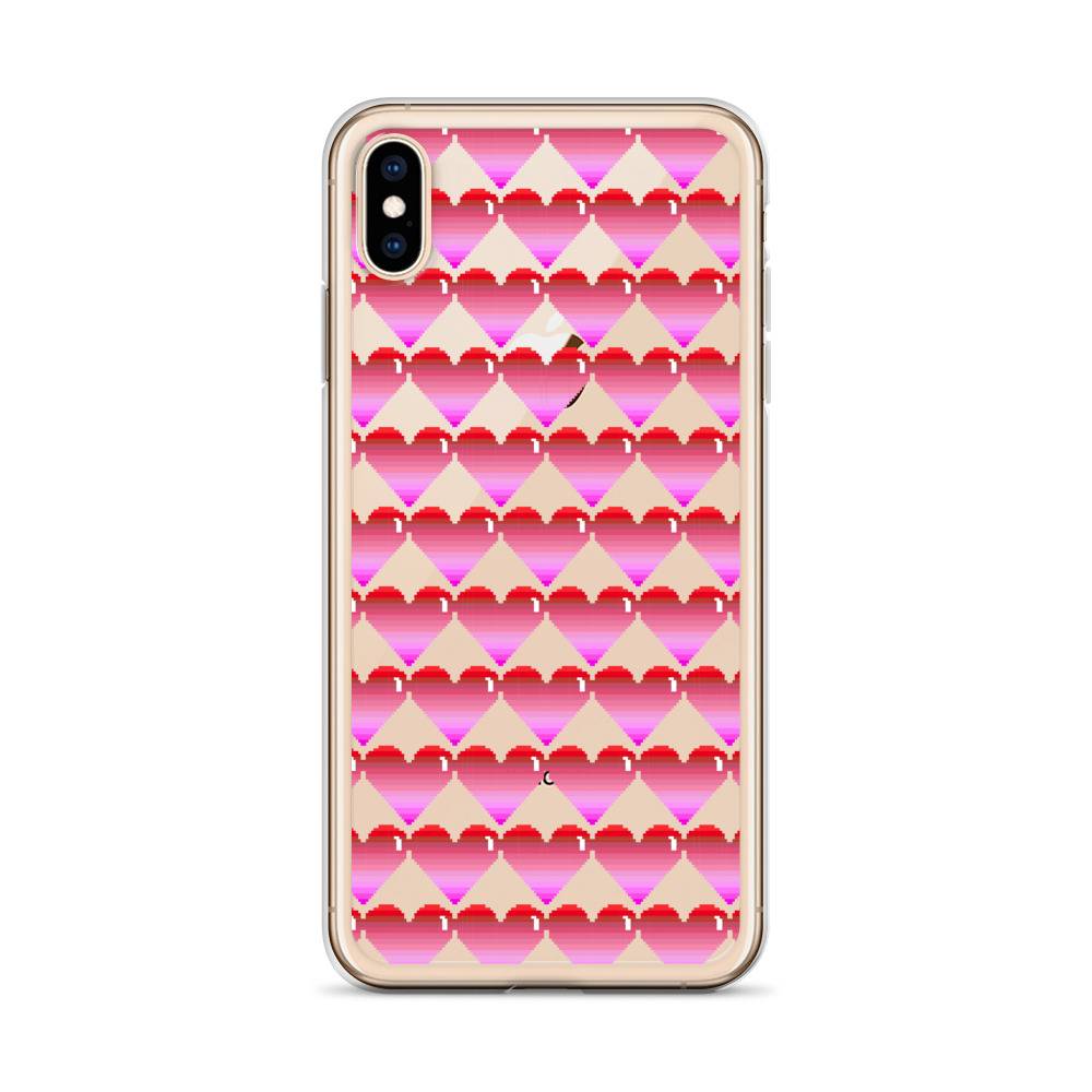 She is Apparel Pixelated Heart Iphone Case