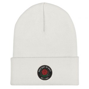 She is Apparel Rose Badge beanie