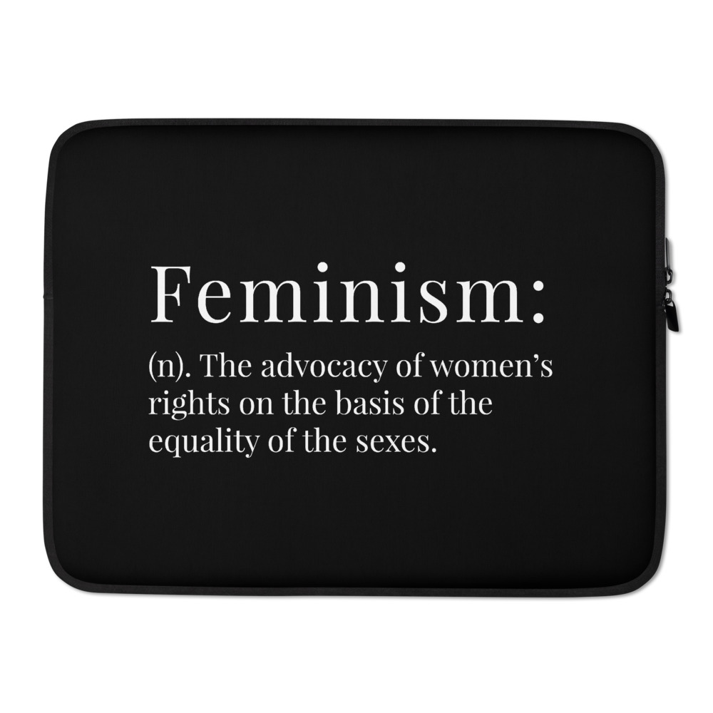 She is apparel Feminism laptop sleeve