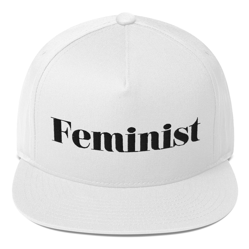 she is apparel Feminist flat bill cap