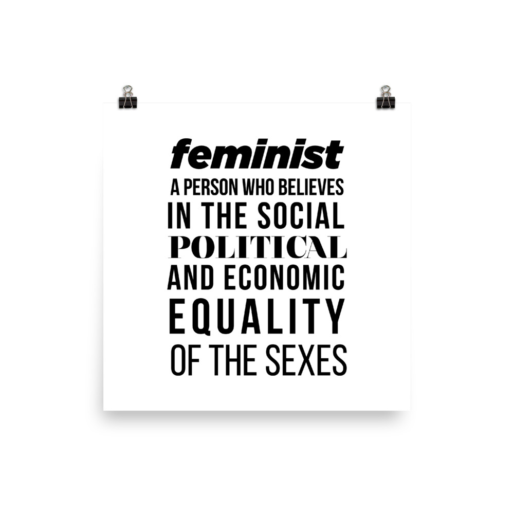 She is apparel Feminist Quote poster