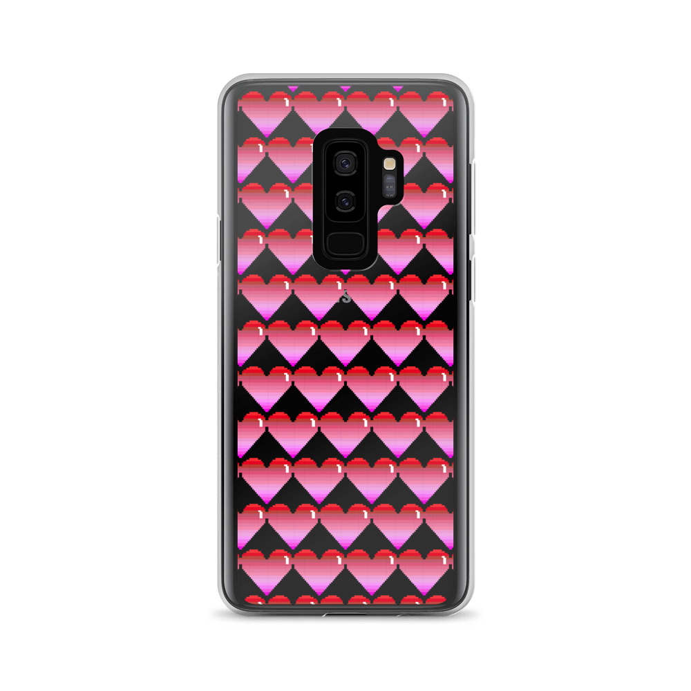 She is Apparel Pixelated Heart Samsung Case