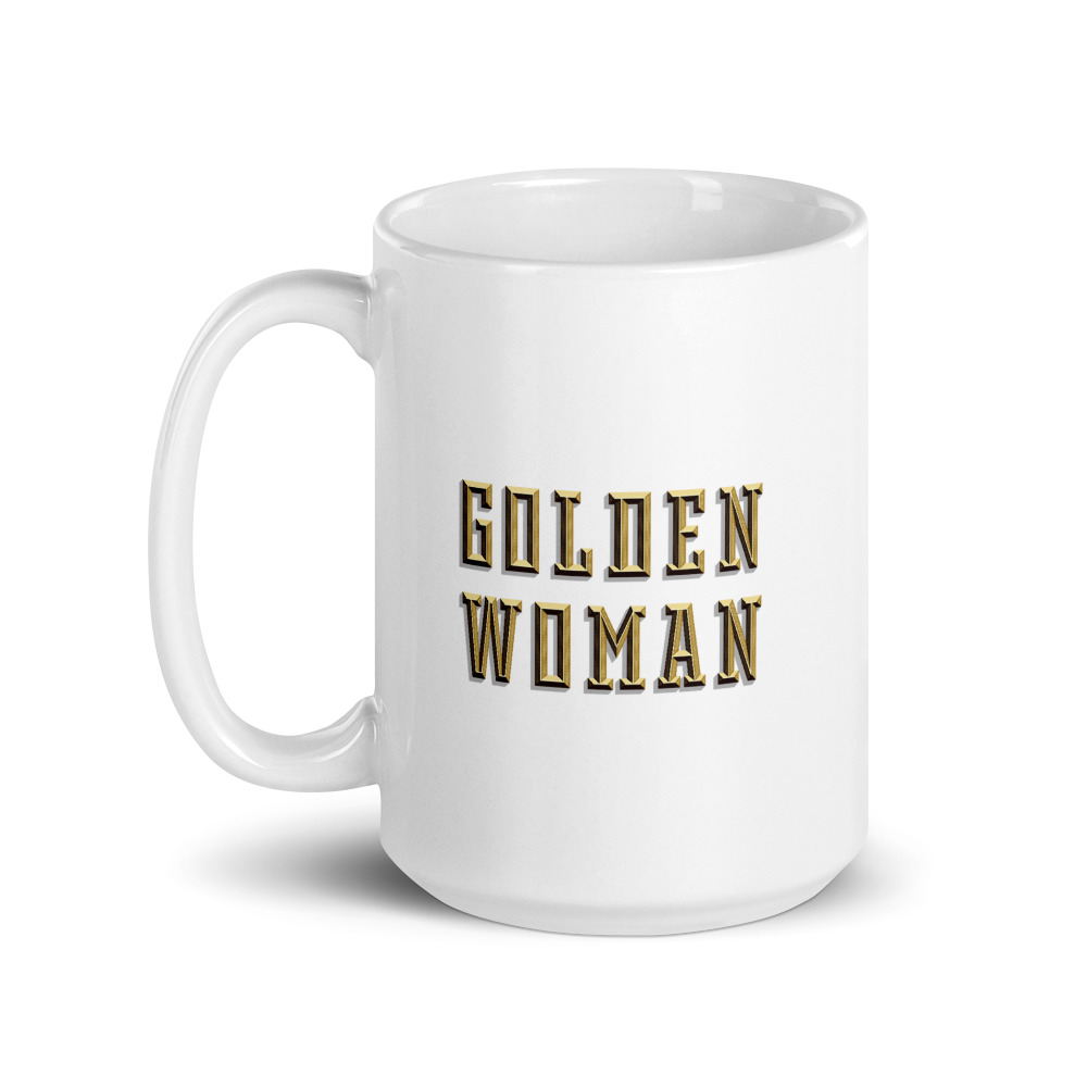 She is apparel Golden Woman Mug